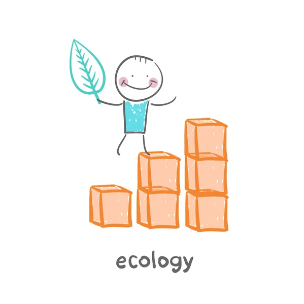 Icona dell'ecologia — Vettoriale Stock