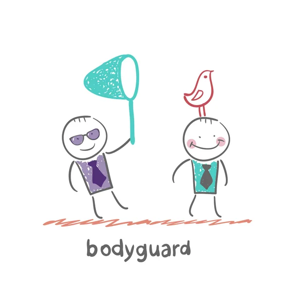 Bodyguard pictogram — Stockvector