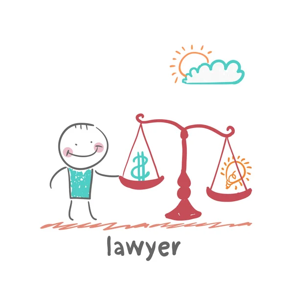 Advokat-ikonen — Stock vektor