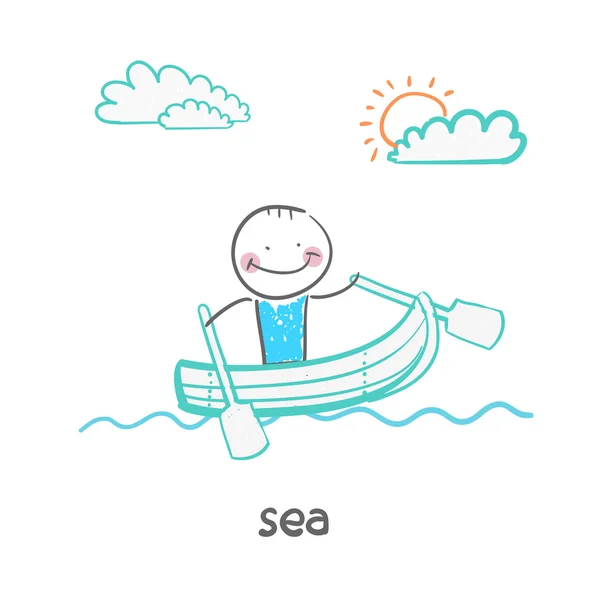 Sea icon — Stock Vector