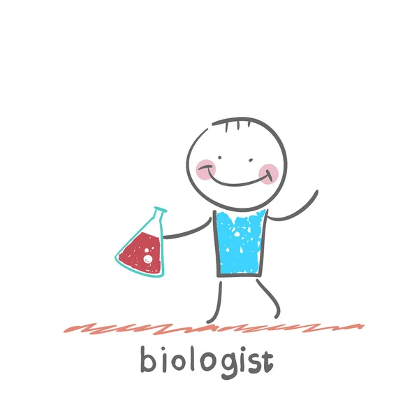 Икона биолога — стоковый вектор