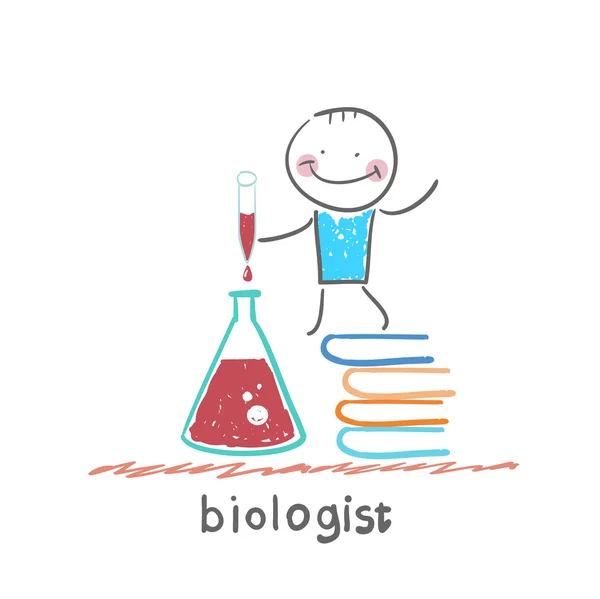 Biologist icon — Stock Vector