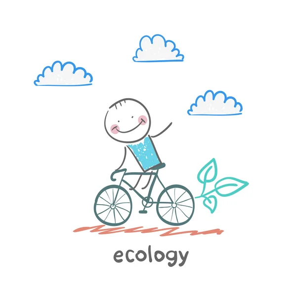 Icono de ecología — Vector de stock