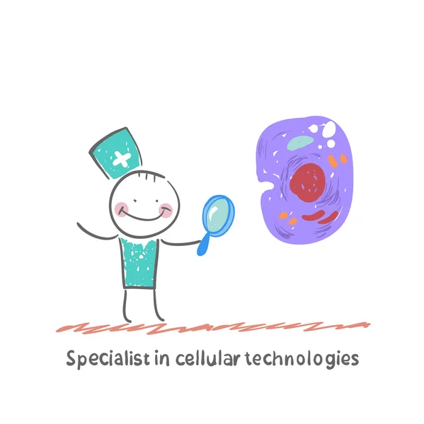 Hücresel teknolojileri uzmanı — Stok Vektör