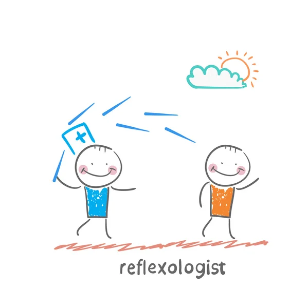 Reflexologist díla — Stockový vektor