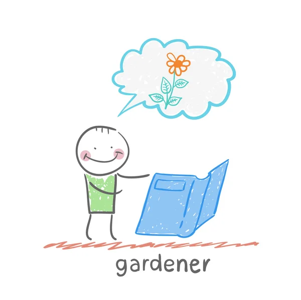 Gardener icon — Stock Vector