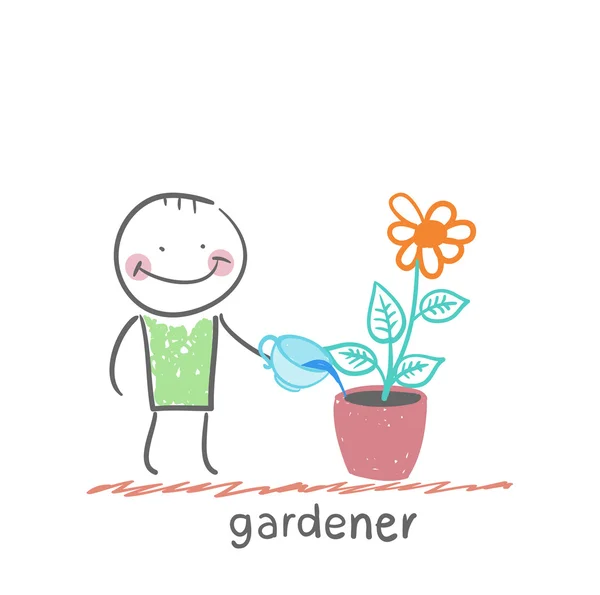 Gardener icon — Stock Vector