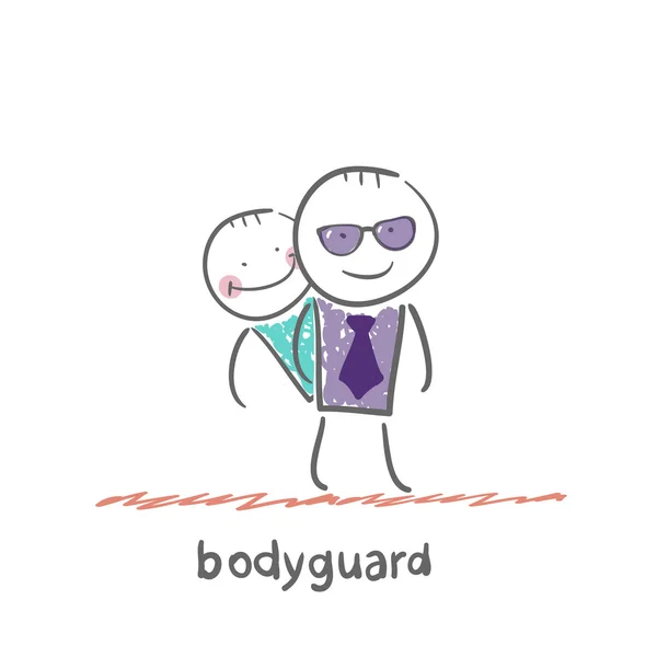 Bodyguard pictogram — Stockvector