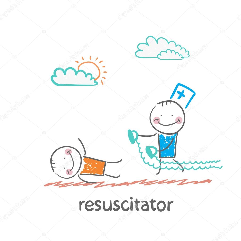 Resuscitation in a hurry to  patient