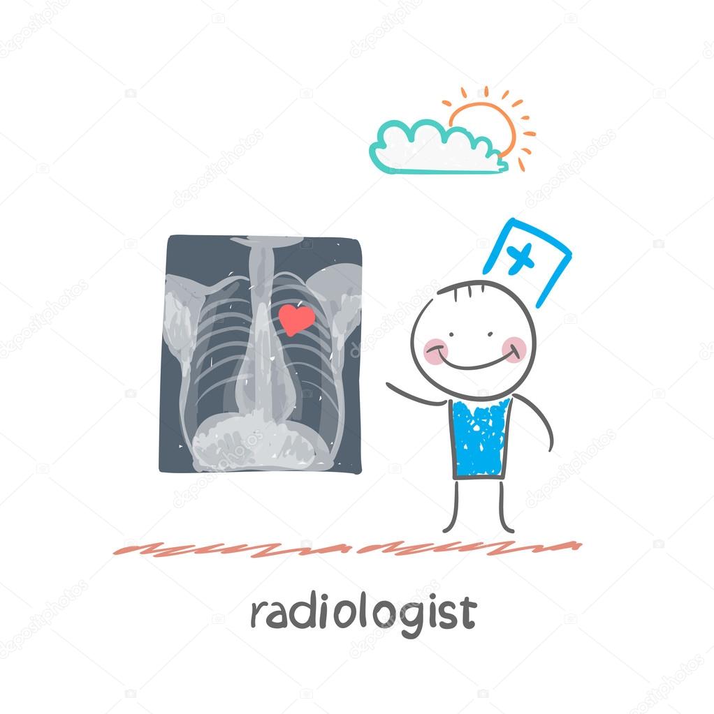 radiologist with heart