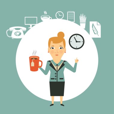 Öğle yemeği molası, Sekreter