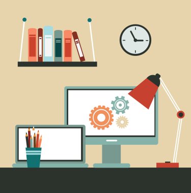 Bilgisayarlı ofis masası