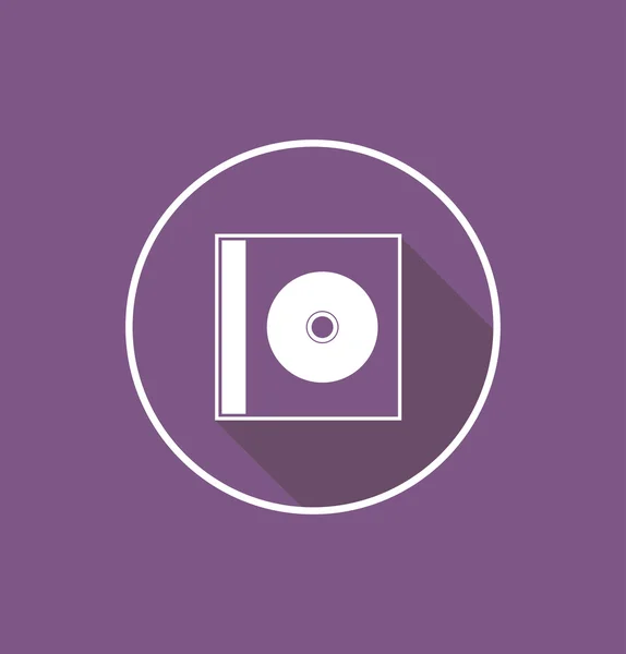 Ikona disku CD nebo dvd — Stockový vektor