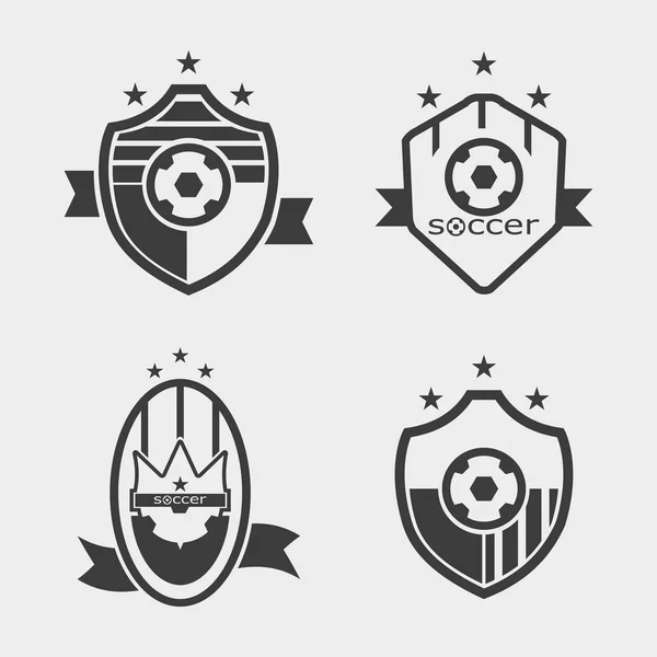 サッカー サッカーのロゴ — ストックベクタ
