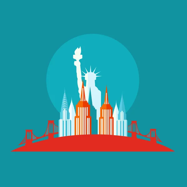 New york icon — Stock Vector