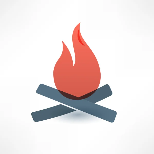 Bonfire icon. — Stock Vector