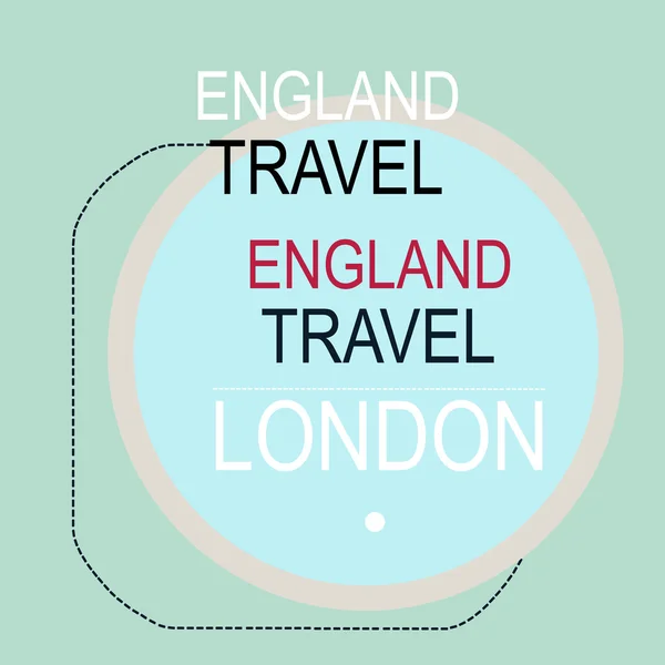 Travel England icon — Stock Vector