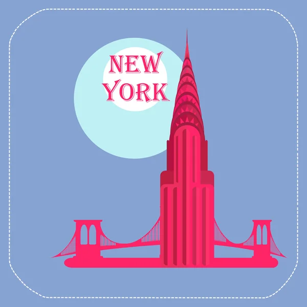 New York Chrysler Building — Stock Vector