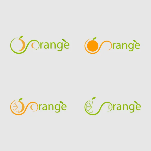 Conjunto de iconos naranja — Archivo Imágenes Vectoriales