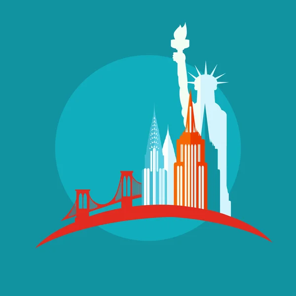 New york icon — Stock Vector