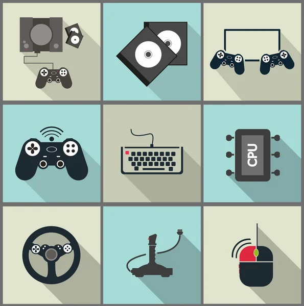 Game icons — Stock Vector