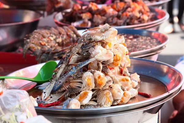 Sea food at the street market — Stock Photo, Image