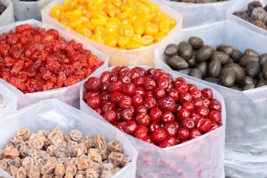 Şekerlenmiş meyve semt pazarı