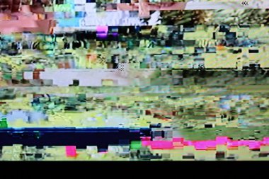 statik gürültü ile televizyon ekranı 