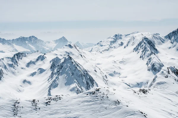 Grandes picos de montanha Imagem De Stock