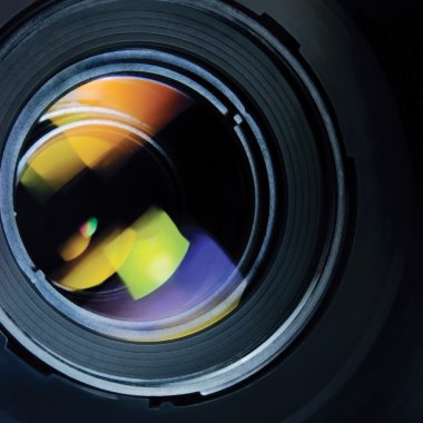 Objektif ve başlık, büyük ayrıntılı makro zoom portre
