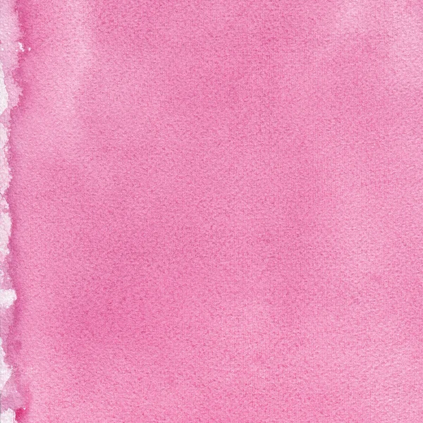 Pink natural handmade aquarelle painting texture pattern, textured watercolor paper macro closeup copy space background, large detailed sheet — Stock Photo, Image