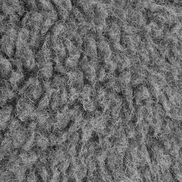 Macro Closeup de lã de carneiro Merino cru, Grande padrão texturizado cinza detalhado cópia espaço fundo, Vertical Gray Texture Studio Shot — Fotografia de Stock