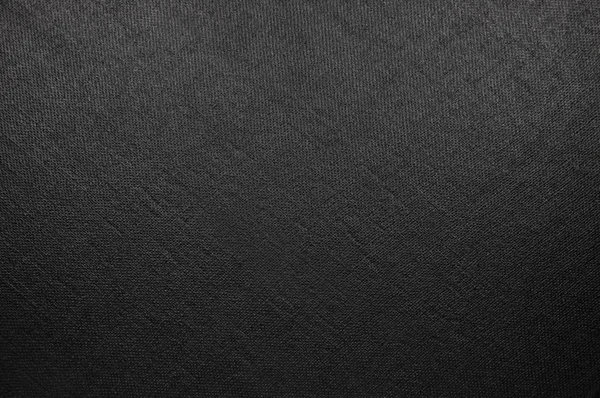 Naturale Luminoso Nero Fibra di Lino Texture, Grande Dettagliato Macro Primo Piano, rustico vintage tessuto strutturato tela sfondo, motivo diagonale, spazio copia orizzontale — Foto Stock