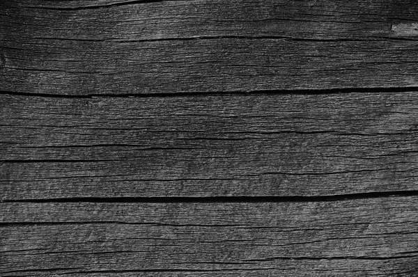 Holzdielen grau schwarz Holz Teerfarbe Textur Detail, große alte dunkelgrau detaillierte Risse Holz rustikale Makro Nahaufnahme Muster, leer leer horizontal raue strukturierte Kopie Raum Grunge verwitterten Vintage-Holzarbeiten gemalten Hintergrund — Stockfoto