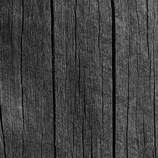 Wooden Plank Board Grey Black Wood Tar Paint Texture Detail, Large Old Aged Dark Gray Detailed Cracked Timber Rustic Macro Closeup Pattern, Blank Empty Vertical Rough Textured Copy Space Grunge Weathered Vintage Woodwork Painted Background — Stok fotoğraf
