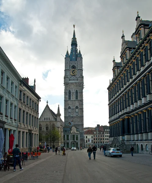 Glockenturm des Glockenturms von Gent — Stockfoto