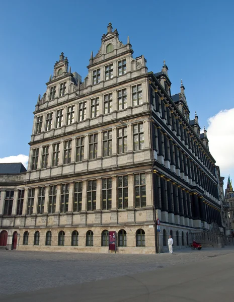 Schönes Haus in der Altstadt von Gent — Stockfoto