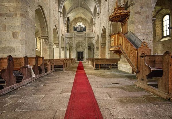 Belapatfalva Hongrie Octobre 2020 Intérieur Abbaye Cistercienne Médiévale Blaptfalva Hongrie — Photo