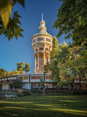 Budapeşte, Macaristan 'daki eski su deposu kulesi 