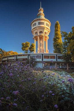 Budapeşte, Macaristan 'daki eski su deposu kulesi 