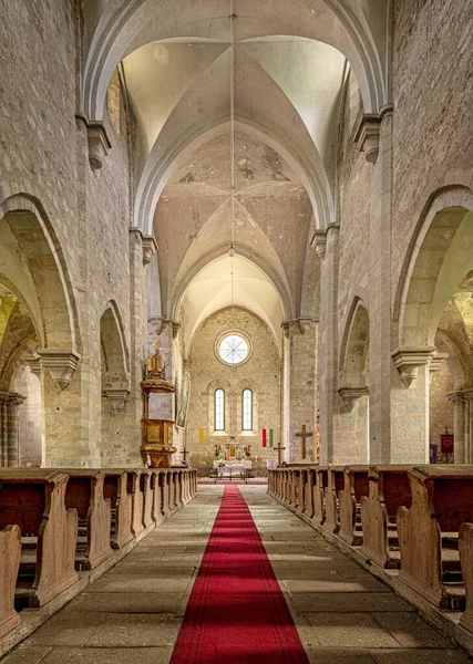 Belapatfalva Ungern Oktober 2020 Interiör Medeltida Cistercian Abbey Blaptfalva Ungern — Stockfoto