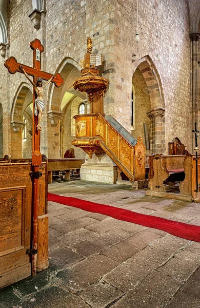 Belapatfalva Hongrie Octobre 2020 Intérieur Abbaye Cistercienne Médiévale Blaptfalva Hongrie — Photo