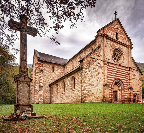 Blaptfalva Hungary October 2020 Exterior Medieval Cistercian Abbey Blaptfalva Hungary — Stock Photo, Image