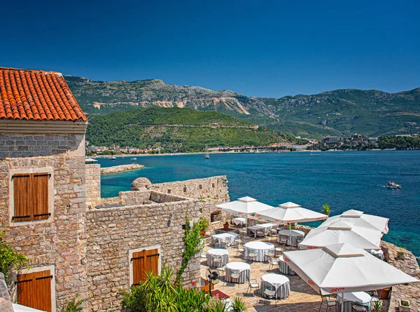 Budva Montenegro Agosto 2019 Vista Del Casco Antiguo Budva Montenegro — Foto de Stock