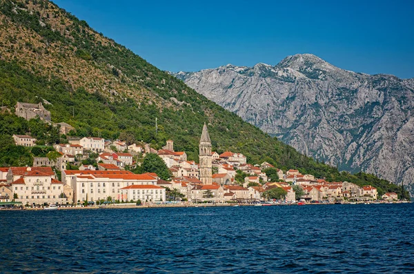 Perast Monenegro 2019年8月7日 モンテネグロの旧市街の景色 — ストック写真