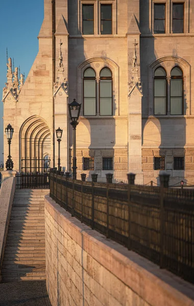 Detalhe Famoso Parlamento Húngaro Budapeste — Fotografia de Stock