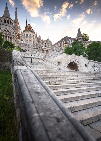 Fisherman Bastion Budapest Sunset — Stock Photo, Image