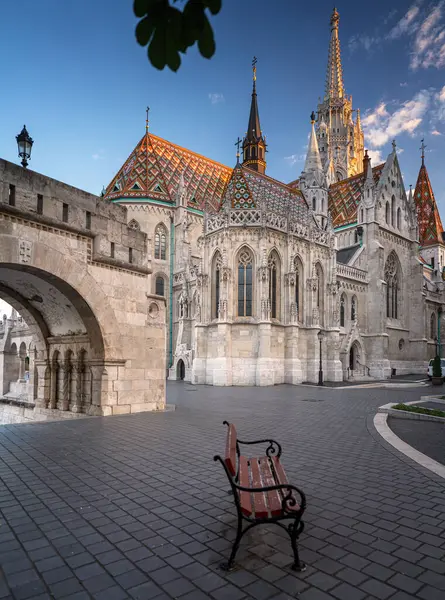 Budapeşte Macaristan Daki Buda Kalesindeki Matthias Kilisesi — Stok fotoğraf