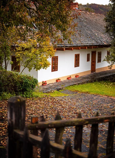 Hollk Hungría Octubre 2020 Casas Piedra Tradicionales Casco Antiguo Hollk — Foto de Stock
