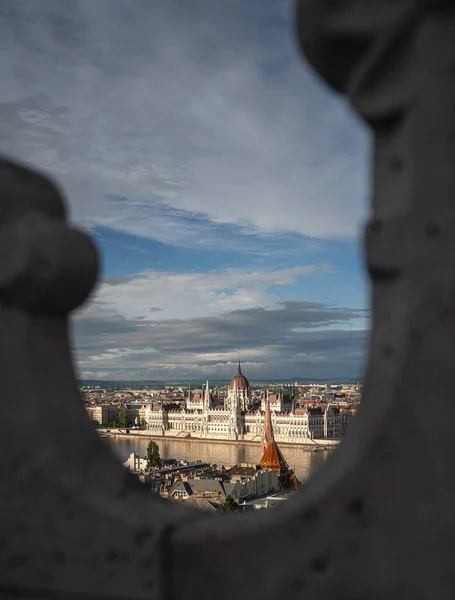 Pohled Maďarský Parlament Budapešť — Stock fotografie